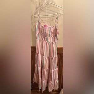 Like new Chicwish Multicolor Striped Womens Dress